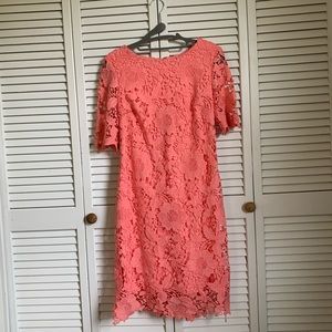 Madison Leigh lace peach dress